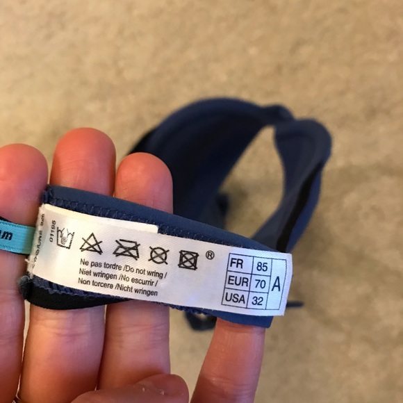 Princesse Tam Tam blue high-waist swim suit - Picture 6 of 10